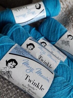 *2 for $20 deal* Mary Maxim Twinkle Sayelle Baby Weight Yarn (Set of 5)